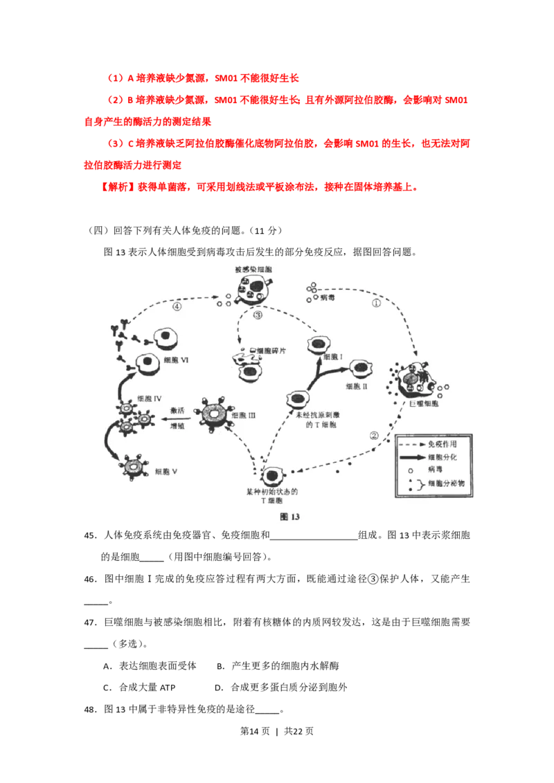 2013年高考生物试卷（上海）（解析卷）_生物历年高考真题_新&middot;PDF版2008-2025&middot;高考生物真题_生物（按省份分类）2008-2025_2008-2022&middot;（上海）生物高考真题