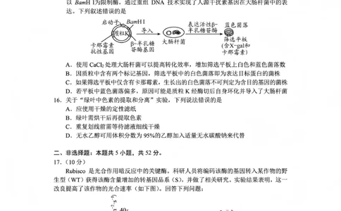 毕节市2026届高三年级高考第一次适应性考试生物(1)_2026年1月_260119贵州省毕节市2026届高三年级高考第一次适应性考试（毕节一诊）（全）