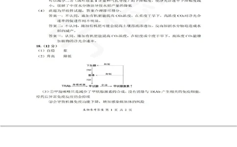 生物答案(1)_2026年1月_260130福建省七地市厦门福州龙岩莆田三明宁德南平市2026年1月高三联考（全科）_福建省部分地市2026届高中毕业班第一次质量检测生物