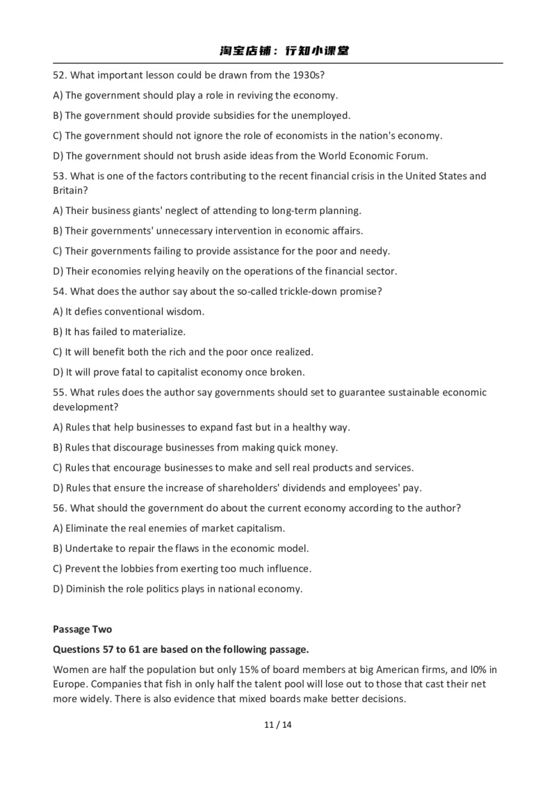 2012年12月英语六级真题(3)_英语四六级整合_英语四六级真题版本二此版为主此文件夹会持续更新_六级真题_1.六级真题+答案解析+听力音频_2012年12月CET6_01、真题PDF版（推荐打印）❤