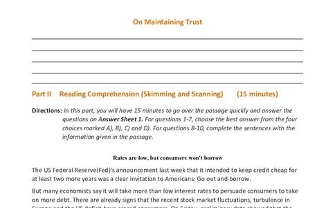2012年12月英语六级真题(2)_英语四六级整合_英语四六级真题版本二此版为主此文件夹会持续更新_六级真题_1.六级真题+答案解析+听力音频_2012年12月CET6_01、真题PDF版（推荐打印）❤