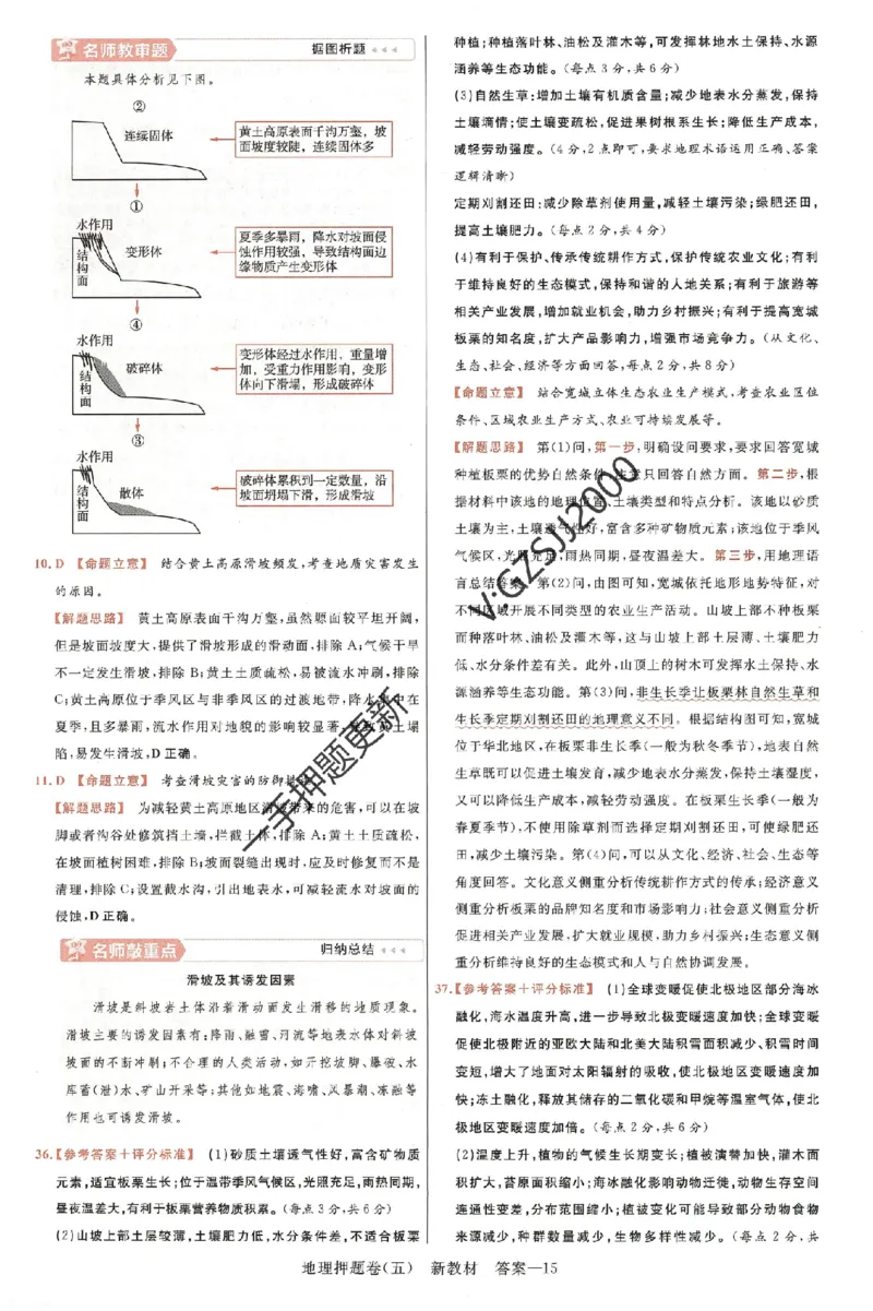 天星教育2024新教材高考最后一卷地理延边教育出版社六维解析册_2024高考押题卷_12024天星全系列_tx《金k卷&middot;最后一卷》（9科全）_新高考新教材