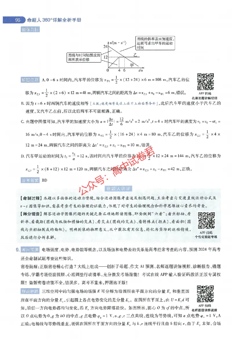 天星教育2024年高考临考预测押题密卷江西专版命题人360度详解全息手册(1)_1_2024高考押题卷_12024天星全系列_@@@天星临考押题密卷汇总重复_2024年tx高考临考押题密卷江西专版