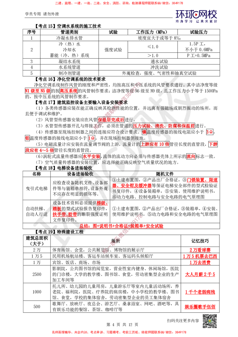2026环球网校二级建造师《机电工程管理与实务》考点速记手册_2026二建全科_2026二级建造师（持续更新）看这里_2026二建机电SVIP_01-精华文档✿电子教材✿历年真题