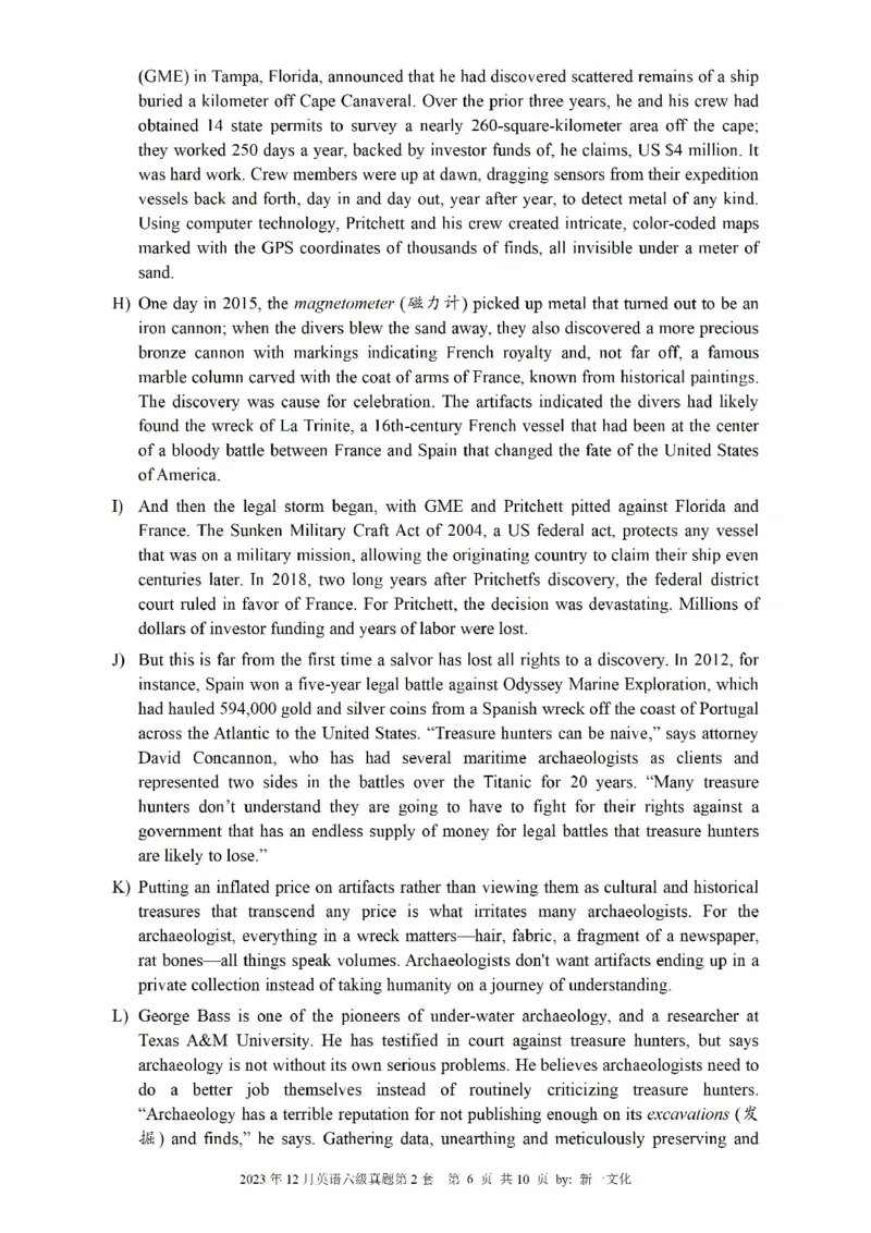 2023.12六级真题第2套可复制可检索，打印首选_英语四六级整合_英语四六级真题版本二此版为主此文件夹会持续更新_六级真题_1.六级真题+答案解析+听力音频_2023年12月CET6