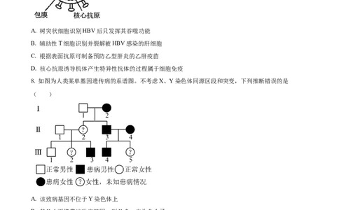 精品解析：2024年新课标高考真题山东卷生物（原卷版）_高考真题全网收集_生物学_2024年新高考山东卷生物高考真题解析（参考版）