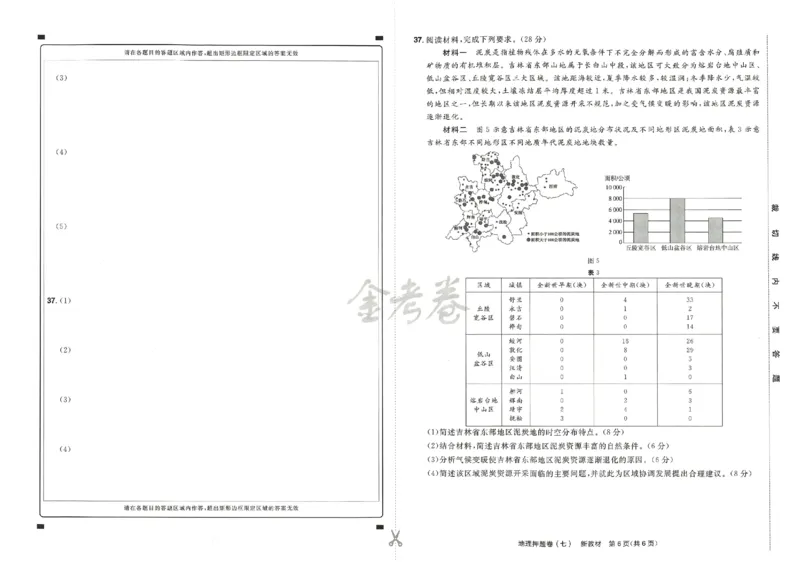 天星教育2024新教材高考最后一卷地理延边教育出版社_2024高考押题卷_12024天星全系列_tx《金k卷&middot;最后一卷》（9科全）_新高考新教材