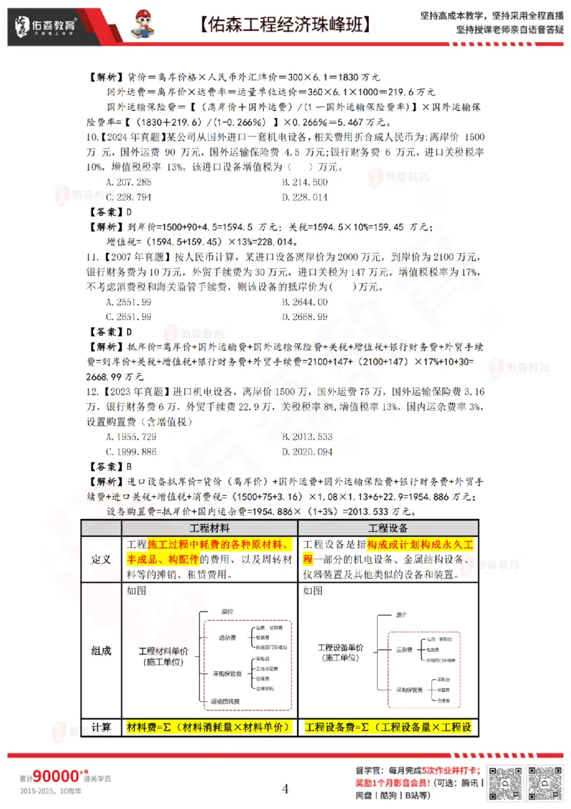 4月10日佑森工程经济珠峰班VIP作业答案_2026年一级建造师_2026年一建经济_2025年一建经济SVIP_02-基础精讲✿高端面授✿深度强化_35-经济《珠峰直播班》叶翼虎YS