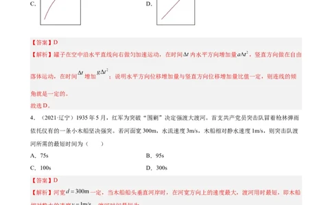 专题11运动的合成与分解（解析卷）-十年（2014-2023）高考物理真题分项汇编（全国通用）_近10年高考真题汇编（必刷）_十年（2014-2024）高考物理真题分项汇编（全国通用）