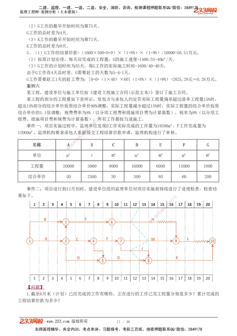 233-土建案例-真题解析-19-25年_监理工程师_2025监理工程师_2025年监理工程师SVIP_2025年监理土建案例SVIP_2025真题解析