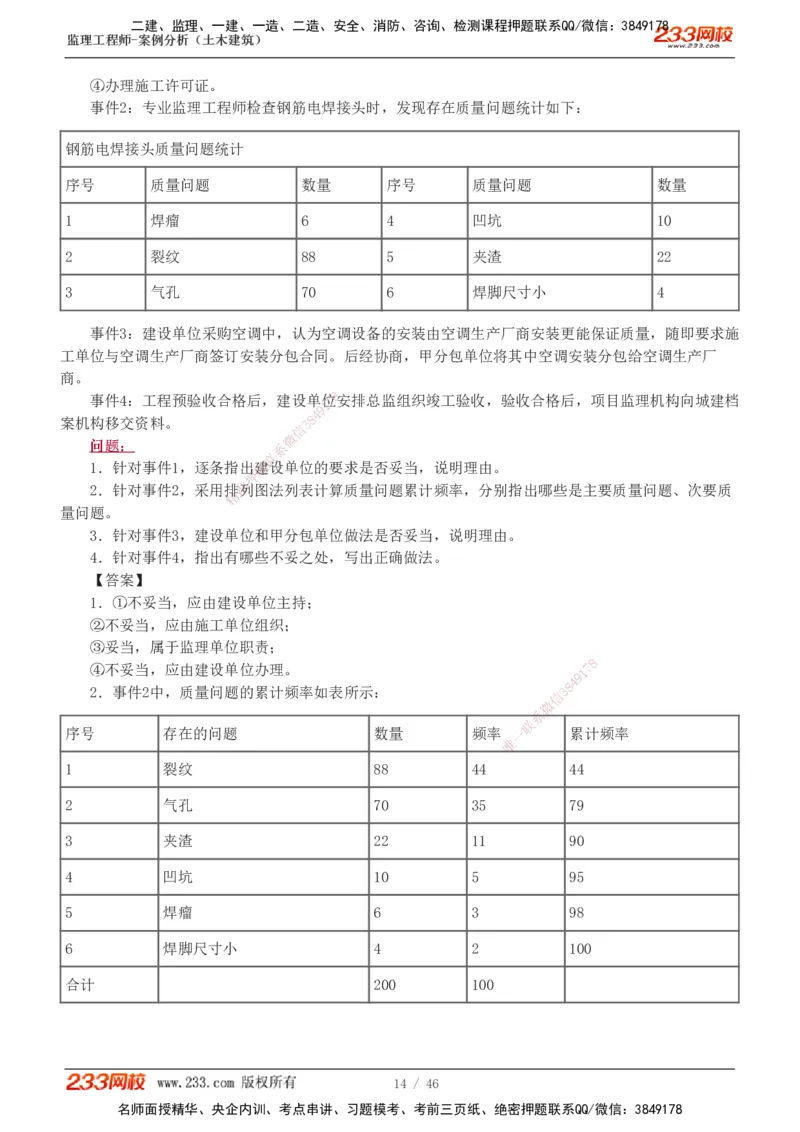 233-土建案例-真题解析-19-25年_监理工程师_2025监理工程师_2025年监理工程师SVIP_2025年监理土建案例SVIP_2025真题解析