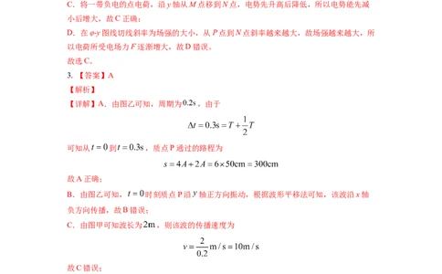 物理-2024届新高三开学摸底考试卷02（全国通用新教材）（答案及评分标准）_2024届新高三开学摸底考试卷_物理-2024届新高三开学摸底考试卷