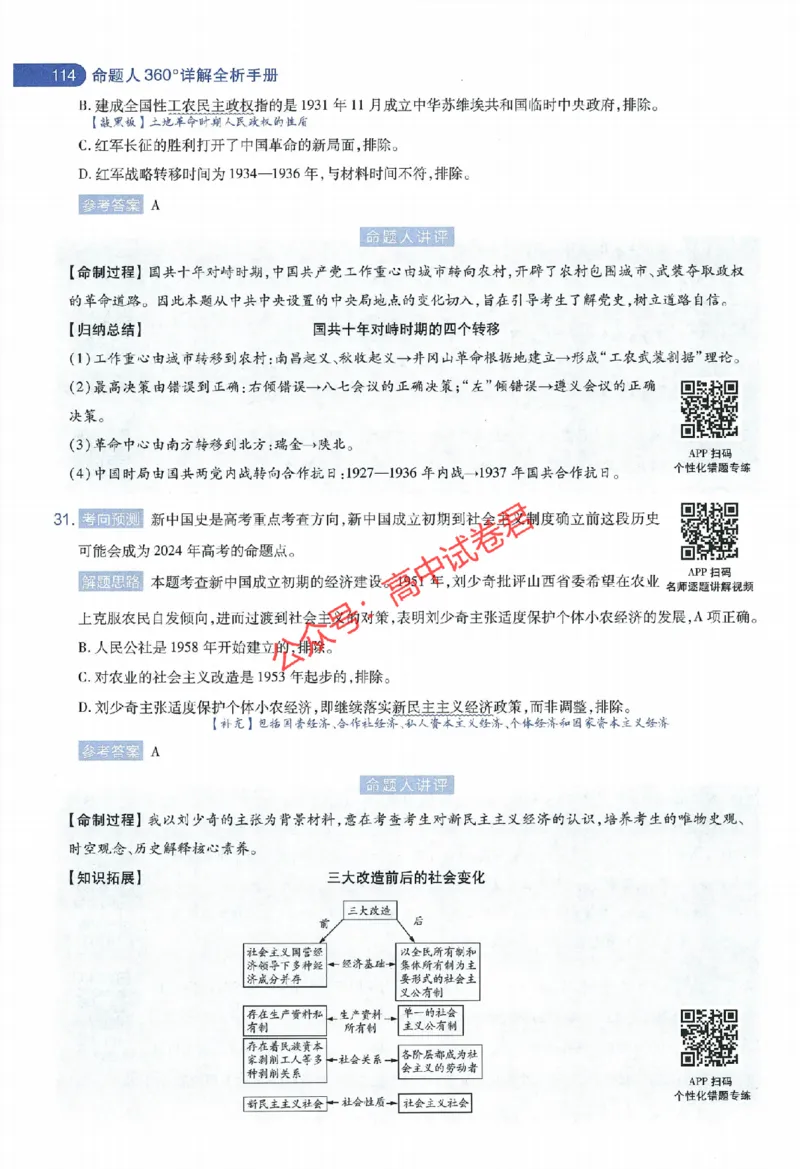 天星教育2024年高考临考预测押题密卷全国版文科卷命题人360度详解全息手册_1_2024高考押题卷_12024天星全系列_@@@天星临考押题密卷汇总重复