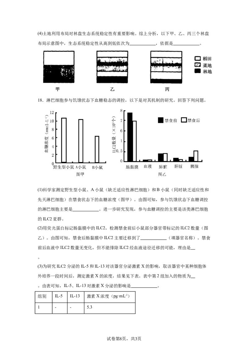 四川2025年高考四川卷生物高考真题文档版-A4答案卷尾_1.高考2025全国各省真题+答案_9.高考生物真题答案更新中