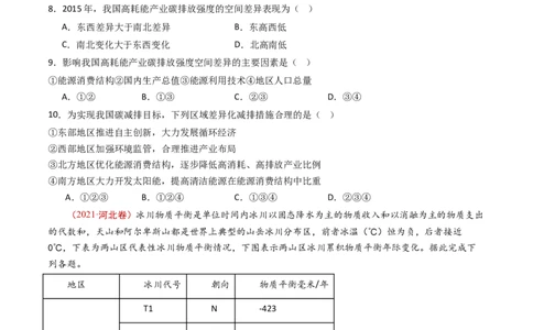 专题16资源、环境与国家安全-十年（2014-2023）高考地理真题分项汇编（学生卷）_近10年高考真题汇编（必刷）_十年（2014-2024）高考地理真题分项汇编（全国通用）