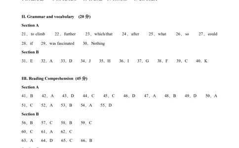 高一英语期中模拟卷（参考答案）（上海专用）_1多考区联考试卷_1021高一期中模拟卷（上海专用）黄金卷：2024-2025学年高一上学期期中模拟考试