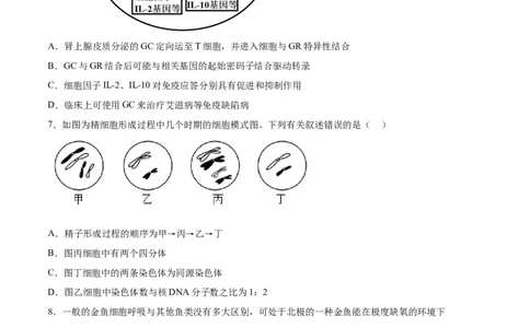 生物（天津卷）（考试版）_2024届新高三开学摸底考试卷_生物-2024届新高三开学摸底考试卷_生物-2024届新高三开学摸底考试卷（天津卷）