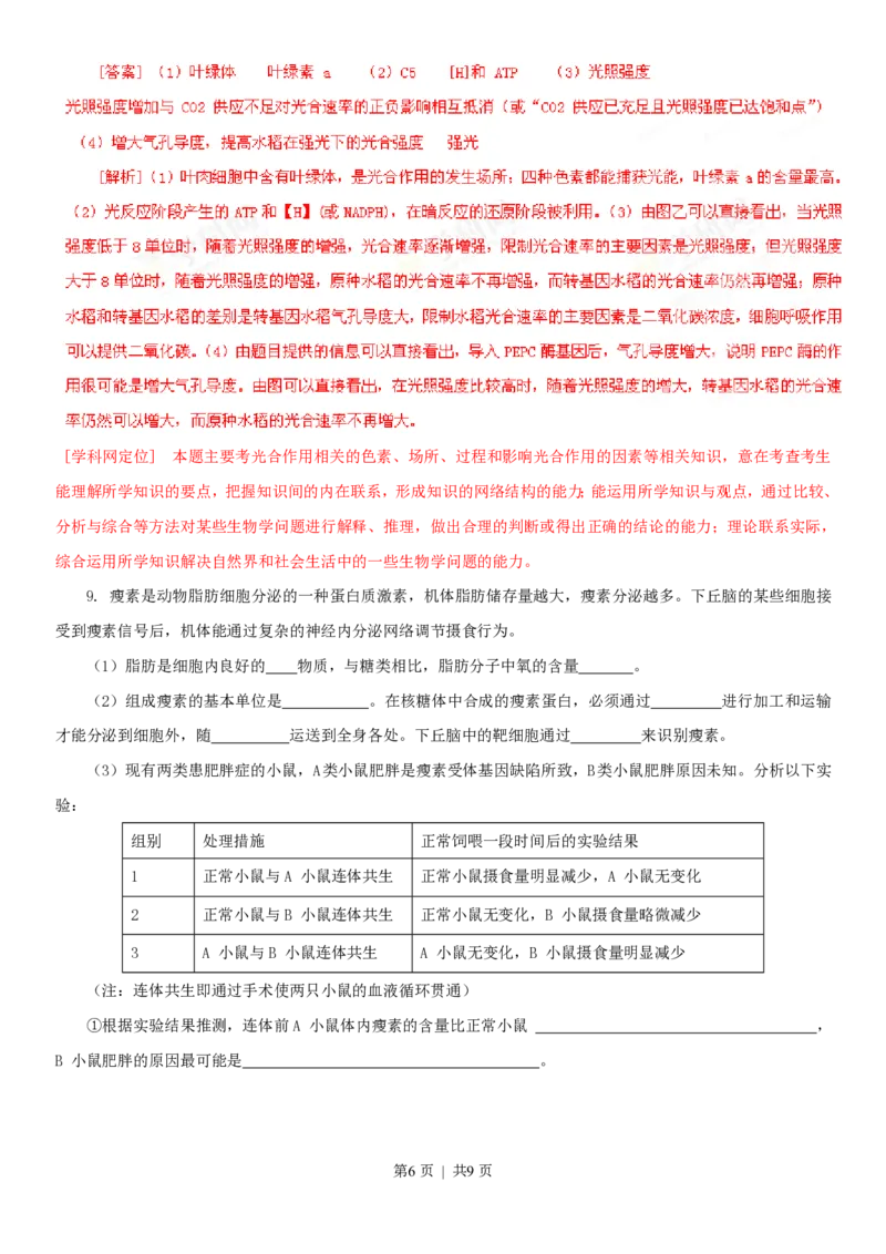 2013年高考生物试卷（四川）（解析卷）_生物历年高考真题_新&middot;PDF版2008-2025&middot;高考生物真题_生物（按年份分类）2008-2025_2013&middot;高考生物真题