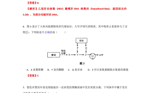2013年高考生物试卷（上海）（解析卷）_生物历年高考真题_新&middot;PDF版2008-2025&middot;高考生物真题_生物（按年份分类）2008-2025_2013&middot;高考生物真题