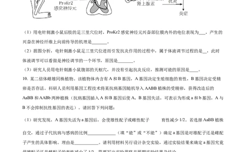 四川省泸州市泸县五中2023-2024学年高三上学期开学检测理综(1)_2023年9月_029月合集_2024届四川省泸县五中高三上学期开学考