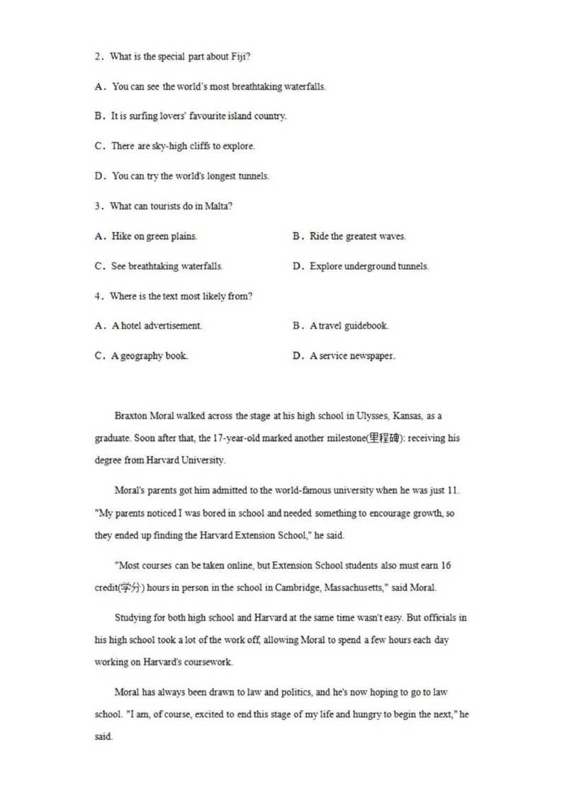 乌鲁木齐101中高三上(8月月考)-英语试题+答案(1)_2023年9月_029月合集_2024届新疆乌鲁木齐市第101中学高三上学期8月月考