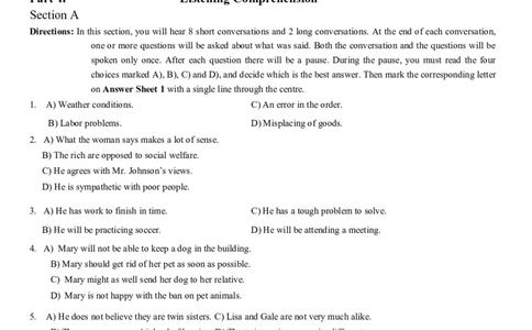 2013年12月六级考试真题（一）_英语四六级整合_英语四六级真题版本二此版为主此文件夹会持续更新_六级真题_1.六级真题+答案解析+听力音频_2013年12月CET6_01、真题PDF版（推荐打印）❤