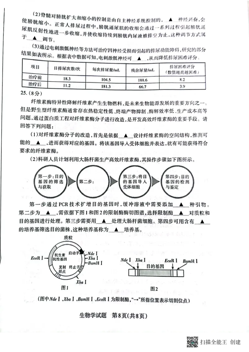 山西省大同市2023-2024学年高三上学期10月月考生物试题(1)_2023年10月_0210月合集_2024届山西省大同市高三上学期10月月考_山西省大同市2024届高三上学期10月月考生物