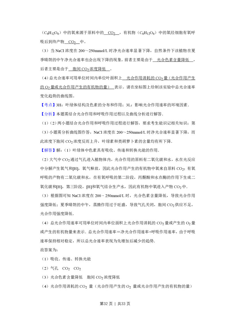 2013年高考生物试卷（江苏）（解析卷）_生物历年高考真题_新&middot;PDF版2008-2025&middot;高考生物真题_生物（按省份分类）2008-2025_2008-2025&middot;（江苏）生物高考真题