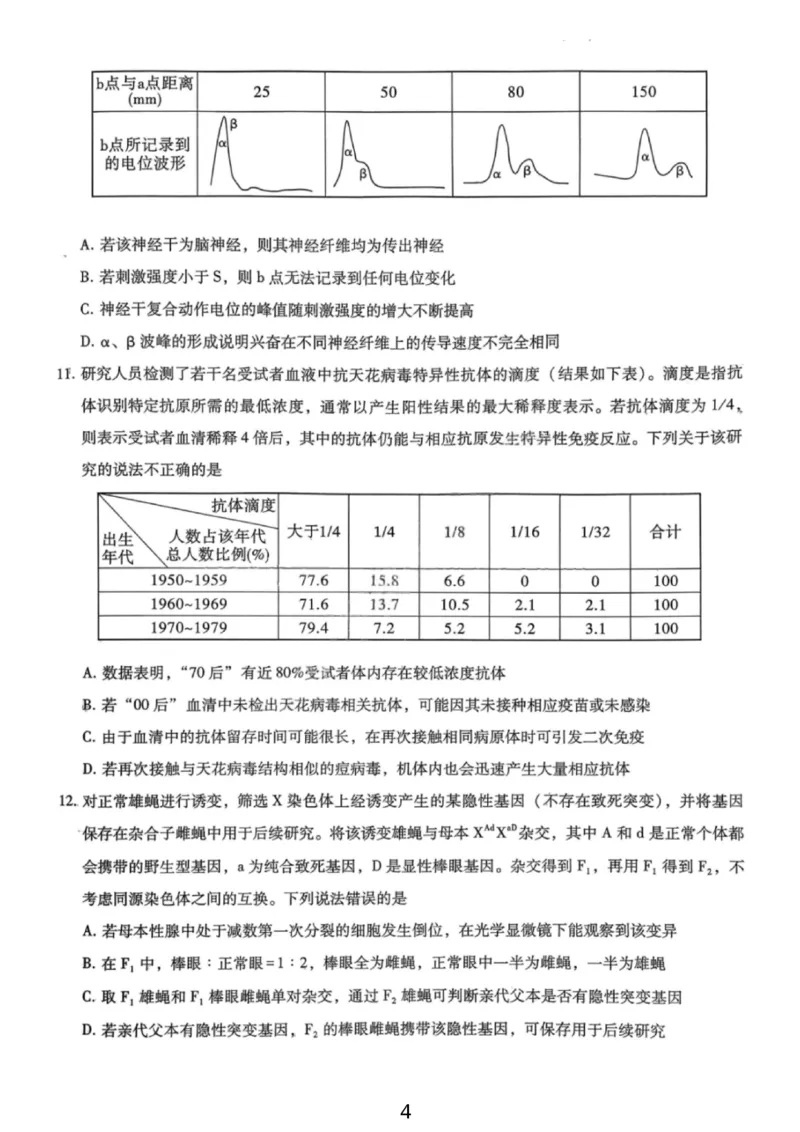 生物试卷-重庆巴蜀中学2026届高三1月高考适应性月考卷（六）(1)_2026年1月_2601242026届重庆市巴蜀中学高三1月一模考试（月考卷六）（全科）