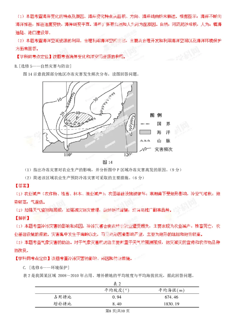2013年高考地理试卷（福建）（解析卷）_地理历年高考真题_新&middot;PDF版2008-2025&middot;高考地理真题_地理（按试卷类型分类）2008-2025_自主命题卷&middot;地理（2008-2025）