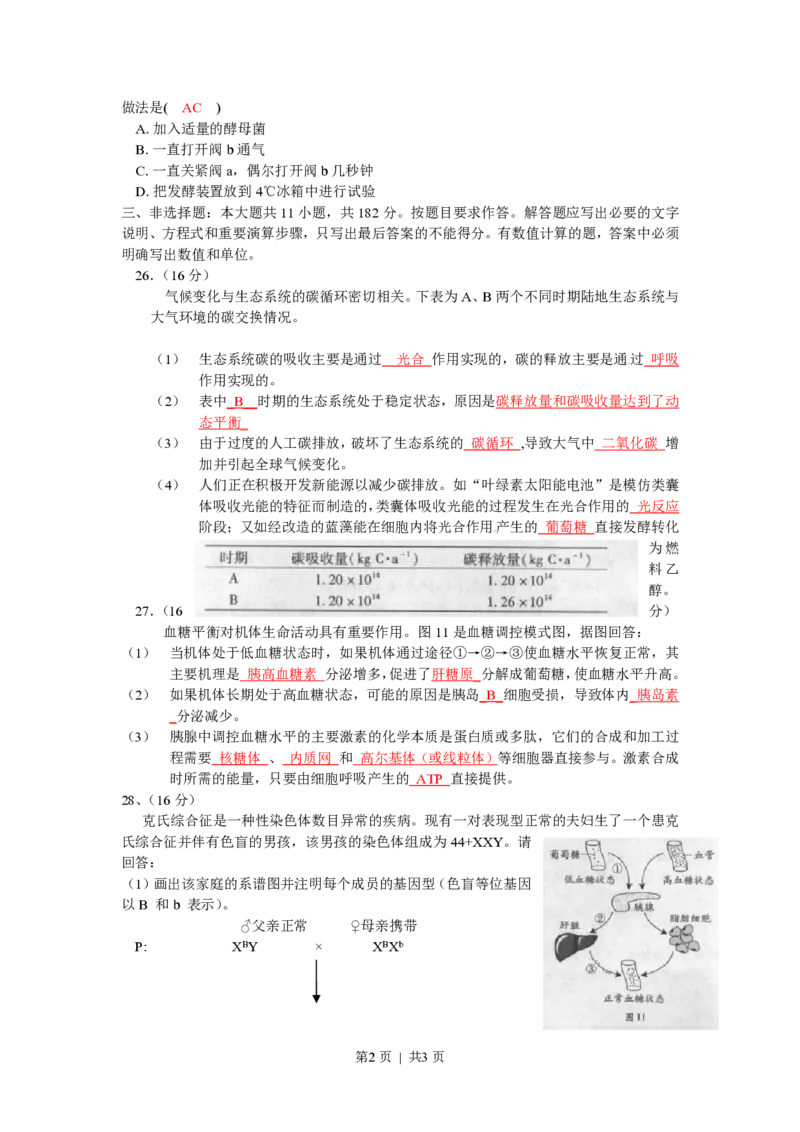 2010年高考生物试卷（广东）（解析卷）_生物历年高考真题_新&middot;PDF版2008-2025&middot;高考生物真题_生物（按试卷类型分类）2008-2025_自主命题卷&middot;生物（2008-2025）
