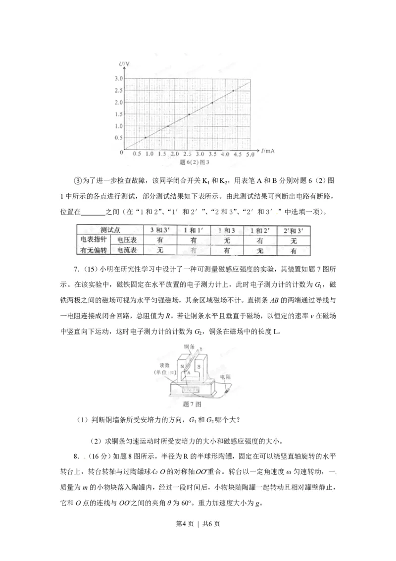 2013年高考物理试卷（重庆）（空白卷）_物理历年高考真题_新&middot;PDF版2008-2025&middot;高考物理真题_物理（按试卷类型分类）2008-2025_自主命题卷&middot;物理（2008-2025）