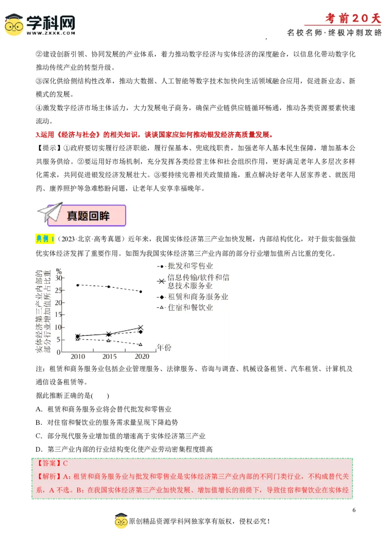 政治（三）-2024年高考考前20天终极冲刺攻略_2024高考押题卷_62024学科网全系列_20学科网高考考前终极攻略_政治-2024年高考考前20天终极冲刺攻略
