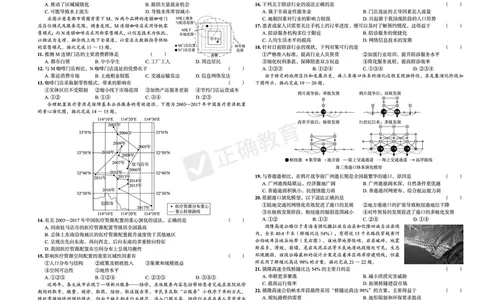 全国卷《正确小卷》2024总复习地理质检卷2_2024高考押题卷_72024正确教育全系列_2024年正确小卷全系列_（全国版）2024《正确小卷&middot;复习质检卷》（九科全）各两套
