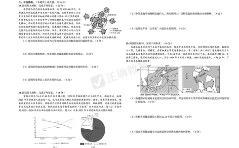 全国卷《正确小卷》2024总复习地理质检卷2_2024高考押题卷_72024正确教育全系列_2024年正确小卷全系列_（全国版）2024《正确小卷&middot;复习质检卷》（九科全）各两套