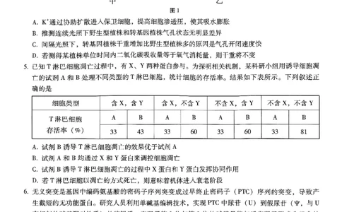 重庆市巴蜀中学2025届高考适应性月考卷（九）生物_2025年5月_250526重庆市巴蜀中学2025届高考适应性月考卷（九）（全科）