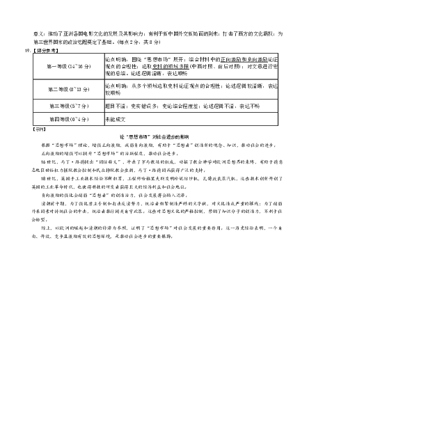 长沙市一中2026届高三月考试卷（五）历史答案(1)_2026年1月_260109湖南省长沙一中2026届高三月考（五）（全科）_历史试卷-湖南长沙一中2026届高三月考试卷(五)