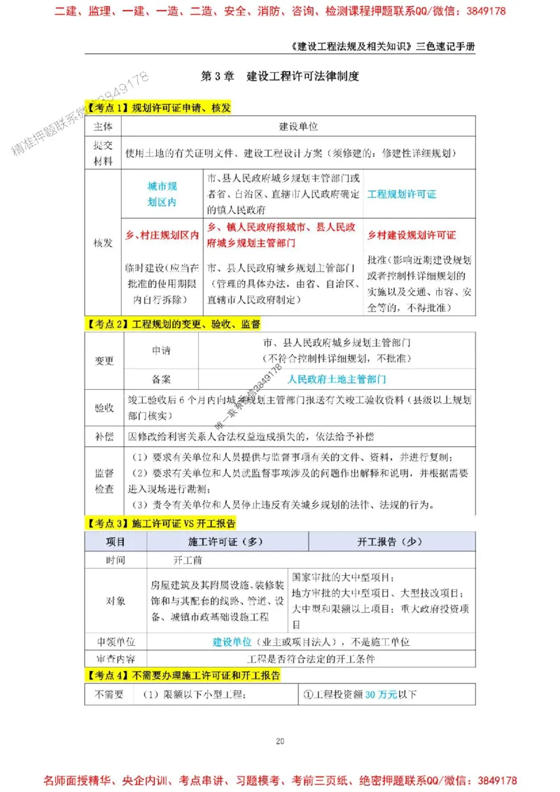 2026年二级建造师《建设工程法规及相关知识》三色速记手册--_2026二建全科_2026二级建造师（持续更新）看这里_2026二建法规SVIP_01-精华文档✿电子教材✿历年真题