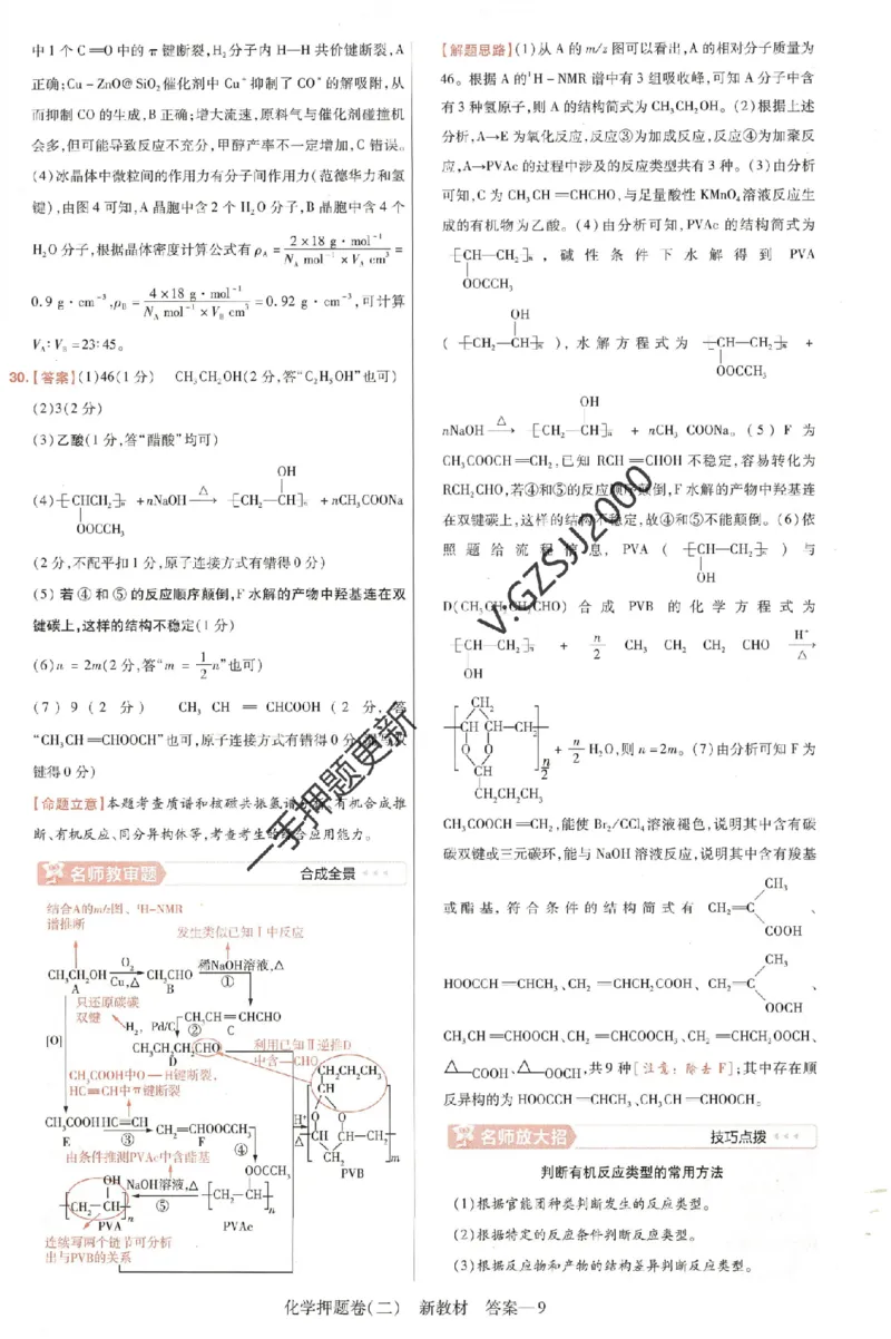 天星教育2024新教材高考最后一卷化学延边教育出版社六维解析册_2024高考押题卷_12024天星全系列_tx《金k卷&middot;最后一卷》（9科全）_新高考新教材