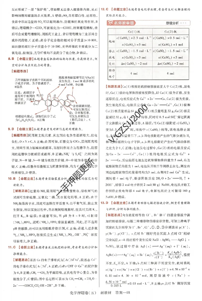 天星教育2024新教材高考最后一卷化学延边教育出版社六维解析册_2024高考押题卷_12024天星全系列_tx《金k卷&middot;最后一卷》（9科全）_新高考新教材