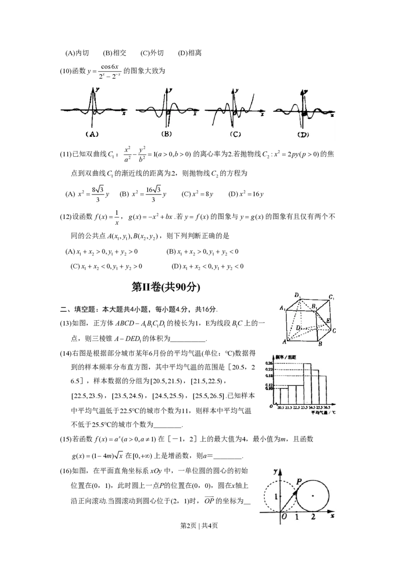 2012年高考数学试卷（文）（山东）（空白卷）_数学历年高考真题_新&middot;PDF版2008-2025&middot;高考数学真题_数学（按试卷类型分类）2008-2025_自主命题卷&middot;数学（2008-2025）