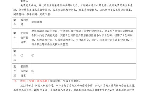 专题13家庭婚姻与就业创业-2024年高考真题和模拟题政治分类汇编（学生卷）_近10年高考真题汇编（必刷）_十年（2014-2024）高考政治真题分项汇编（全国通用）