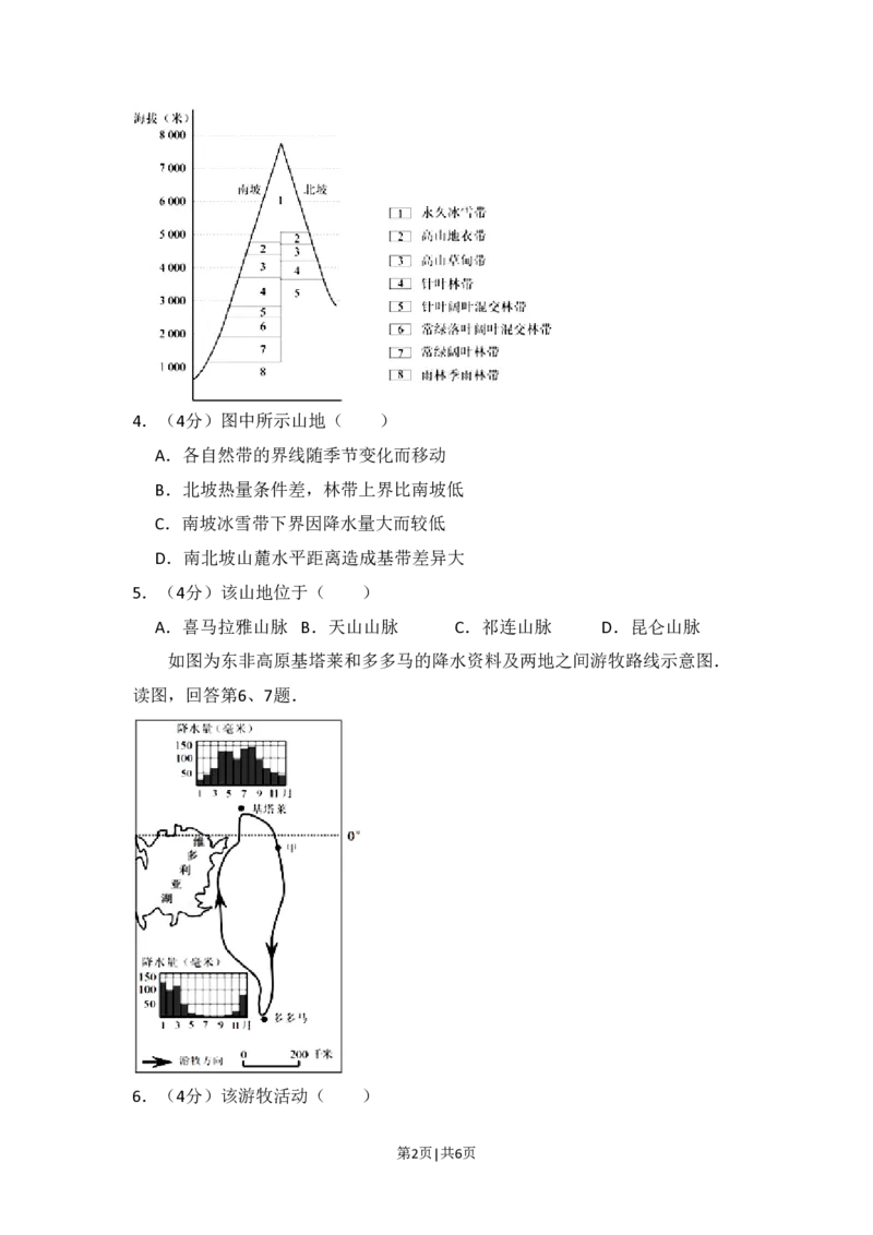 2012年高考地理试卷（北京）（空白卷）_地理历年高考真题_新&middot;PDF版2008-2025&middot;高考地理真题_地理（按试卷类型分类）2008-2025_自主命题卷&middot;地理（2008-2025）_北京自主命题&middot;地理（2008-2025）