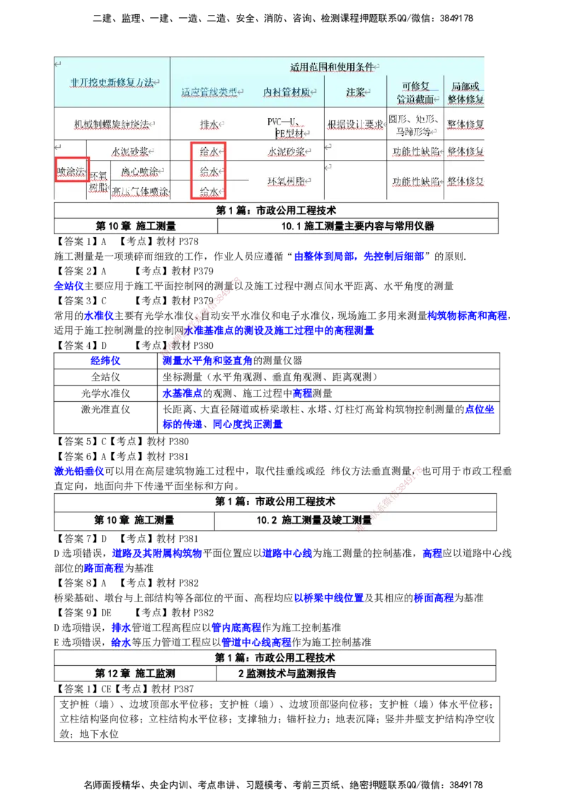 LCF-市政-选择题易点通-吕从发_2026年一级建造师_2026年一建市政_2025年一建市政SVIP_01-精华文档✿电子教材✿历年真题_84-市政《默写本+案例问答+选择题》LCF