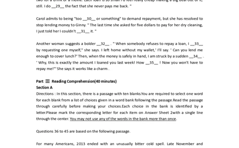 2015年12月英语四级考试真题（第2套）_英语四六级整合_英语四六级真题版本二此版为主此文件夹会持续更新_四级真题_1.四级真题+答案解析+听力音频(1989-2025)_2015年_2015年12月CET4