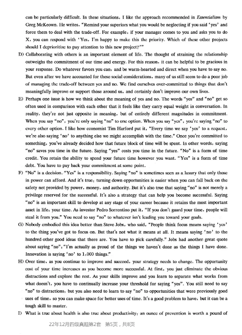2022.12四级真题第2套_英语四六级整合_英语四六级真题版本二此版为主此文件夹会持续更新_四级真题_1.四级真题+答案解析+听力音频(1989-2025)_12014-2022年(真题-解析-听力=已完结)_2022年