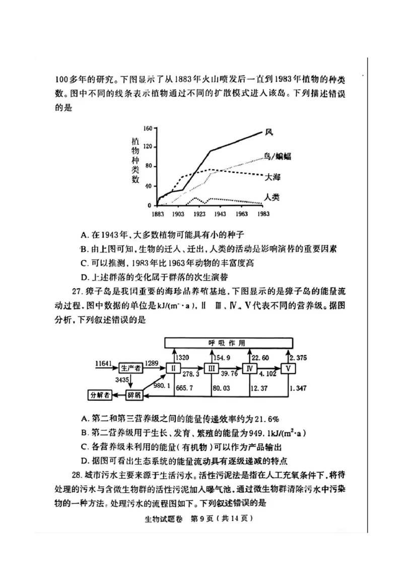 河南省郑州市2026届高三上学期第一次质量预测生物试题(1)_2026年1月_260107河南省郑州市2026年高三第一次质量预测（全科）