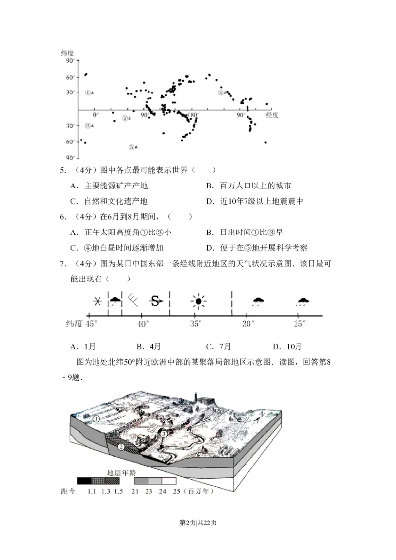 2011年高考地理试卷（北京）（解析卷）_地理历年高考真题_新&middot;PDF版2008-2025&middot;高考地理真题_地理（按试卷类型分类）2008-2025_自主命题卷&middot;地理（2008-2025）_北京自主命题&middot;地理（2008-2025）