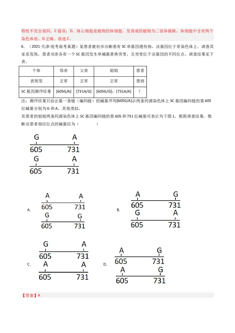 专题14变异、育种与进化（解析卷）_近10年高考真题汇编（必刷）_十年（2014-2024）高考生物真题分项汇编（全国通用）_十年（2014-2023）高考生物真题分项汇编（全国通用）