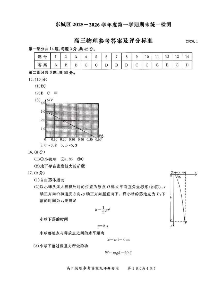 55967012-北京市东城区2025-2026学年高三上学期期末统一检测物理试卷(1)_2026年1月_260115北京市东城区2025-2026学年高三上学期1月期末考试（全科）